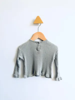 Textured Henley // 9-12M