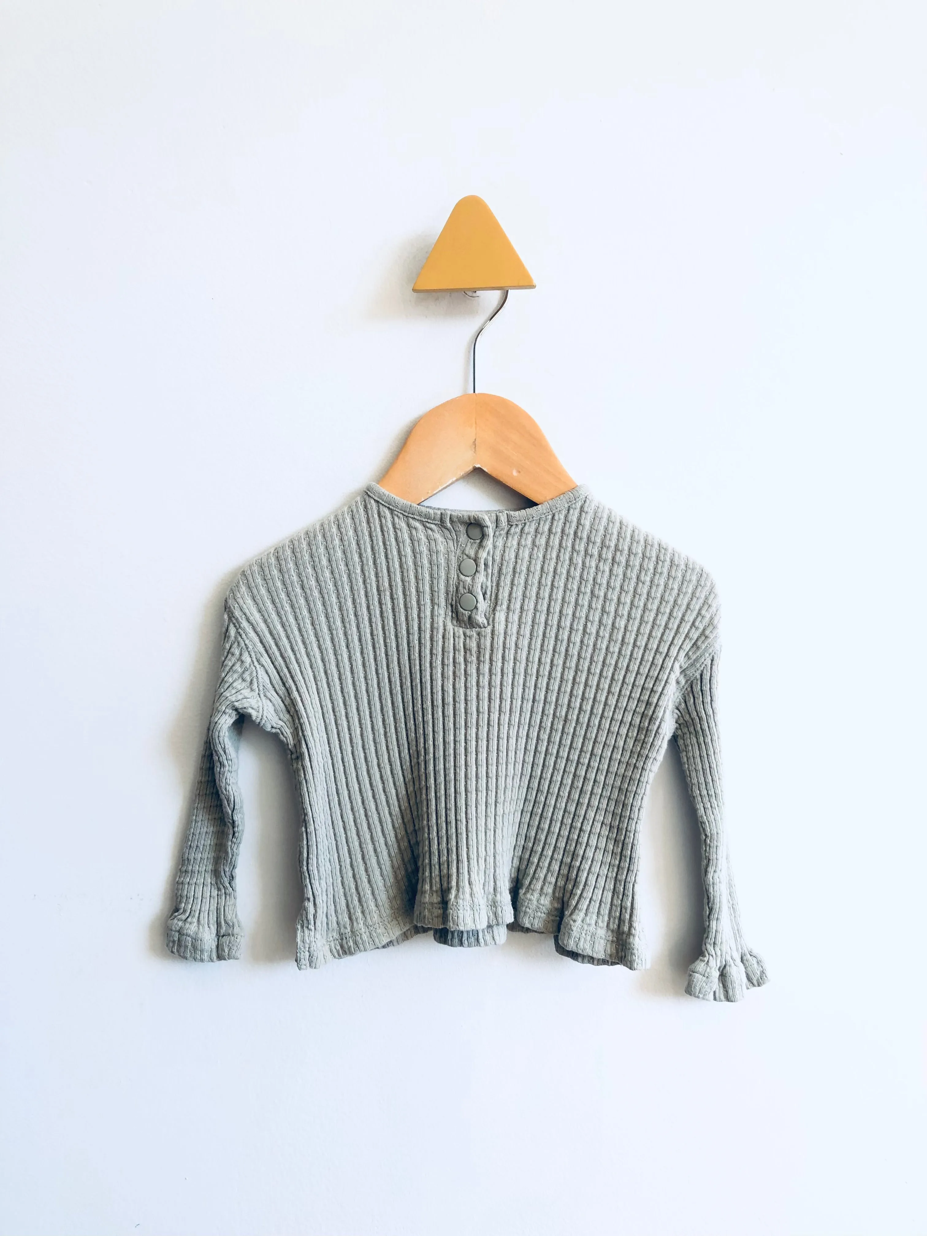 Textured Henley // 9-12M