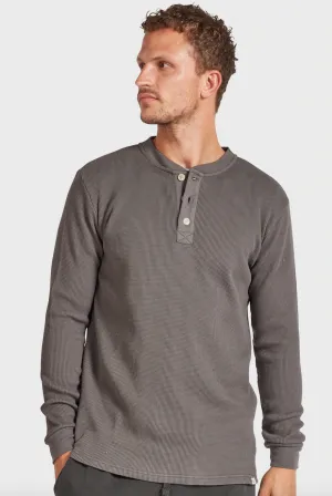 The Academy Brand, Sycamore LS Henley | Charcoal