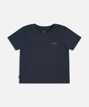 The Camino Tee - Dark Navy/Tan
