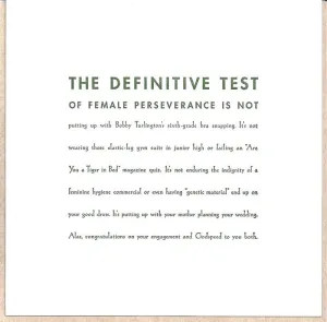 The Definitive Test Engagement Card