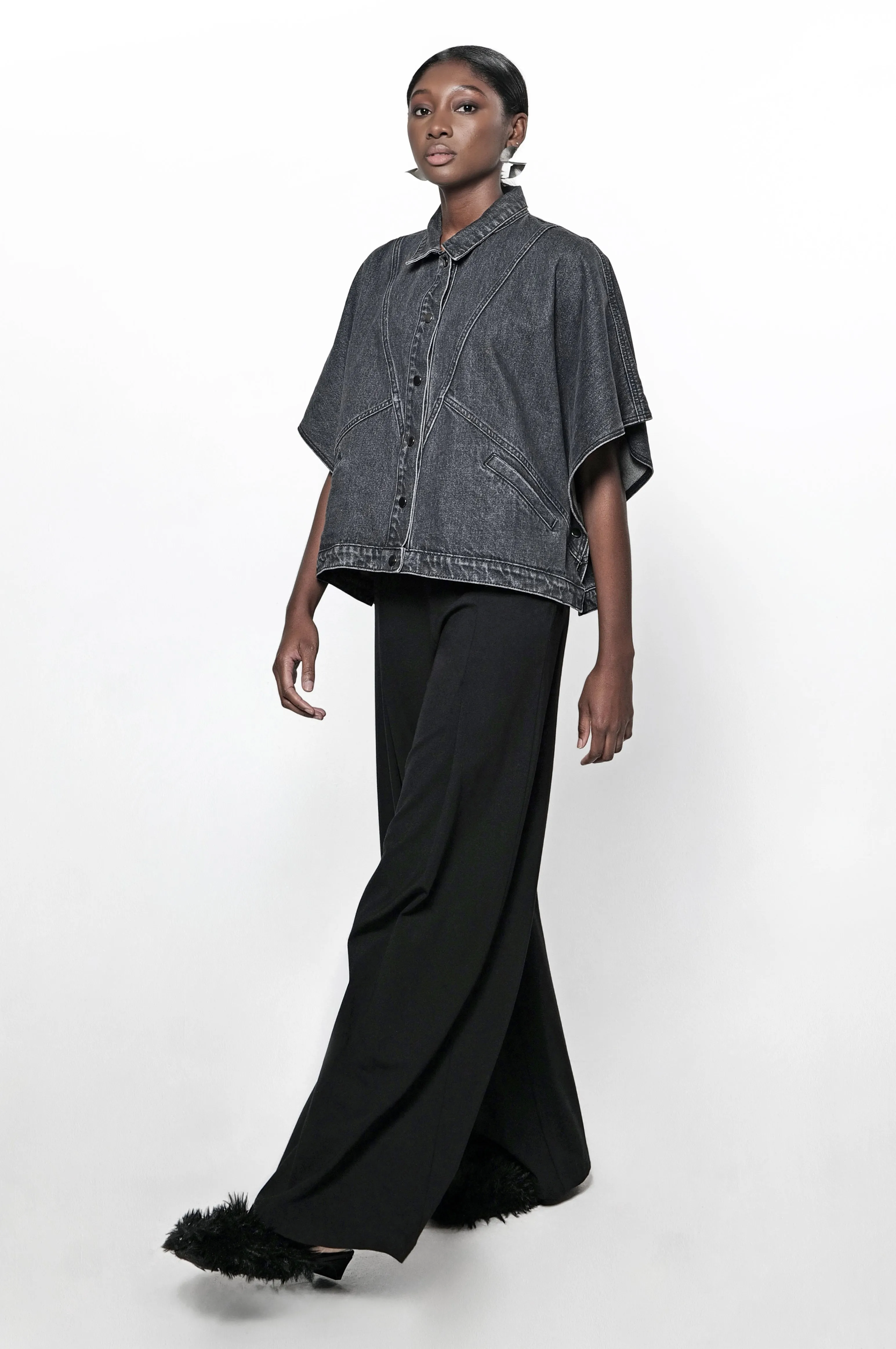 The Denim Cape Jacket - WS