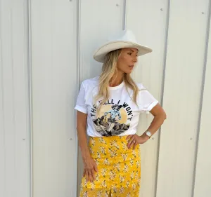 The Hell I Won't Graphic Tee ~ White