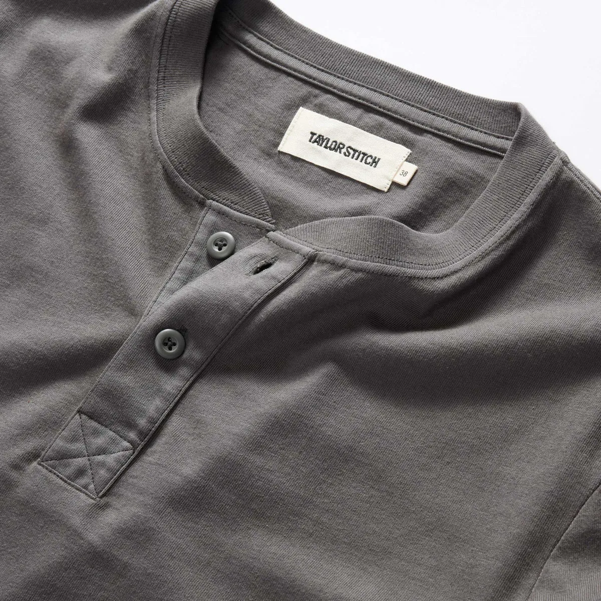 The Organic Cotton Henley | Faded Black