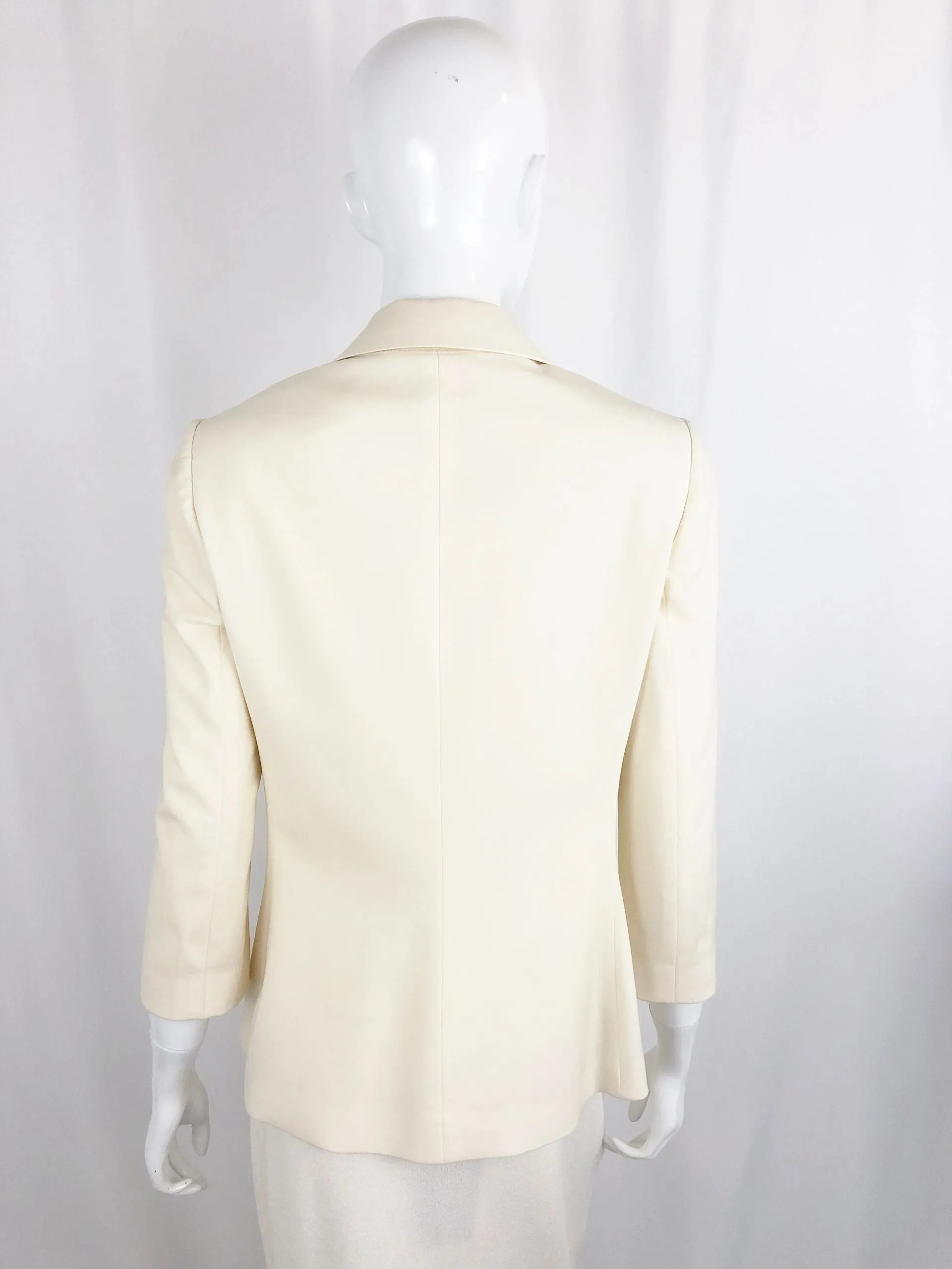 The Row Ivory 3/4 Sleeve Blazer Size 8