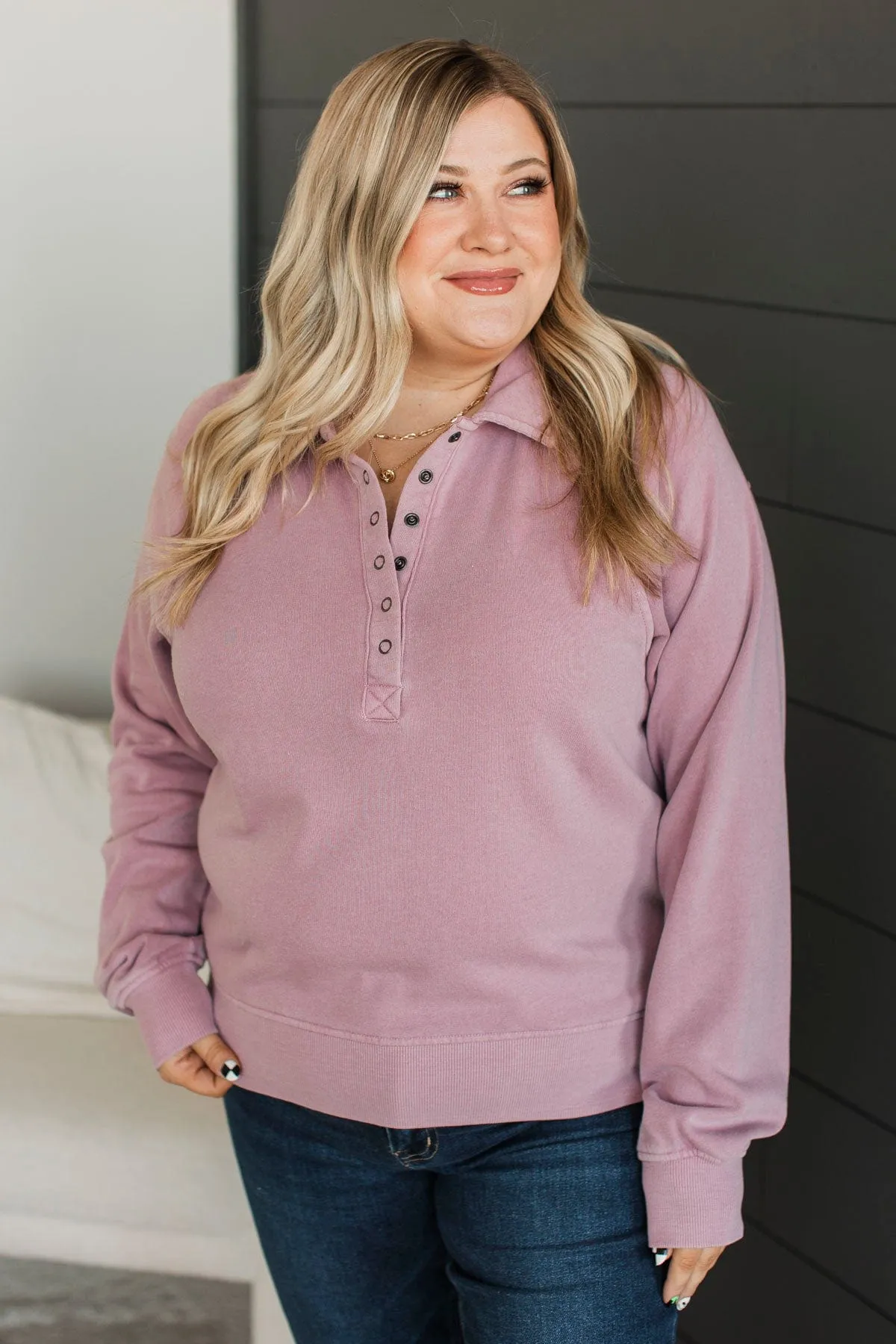 Thread & Supply Enviable Style Pullover- Orchid