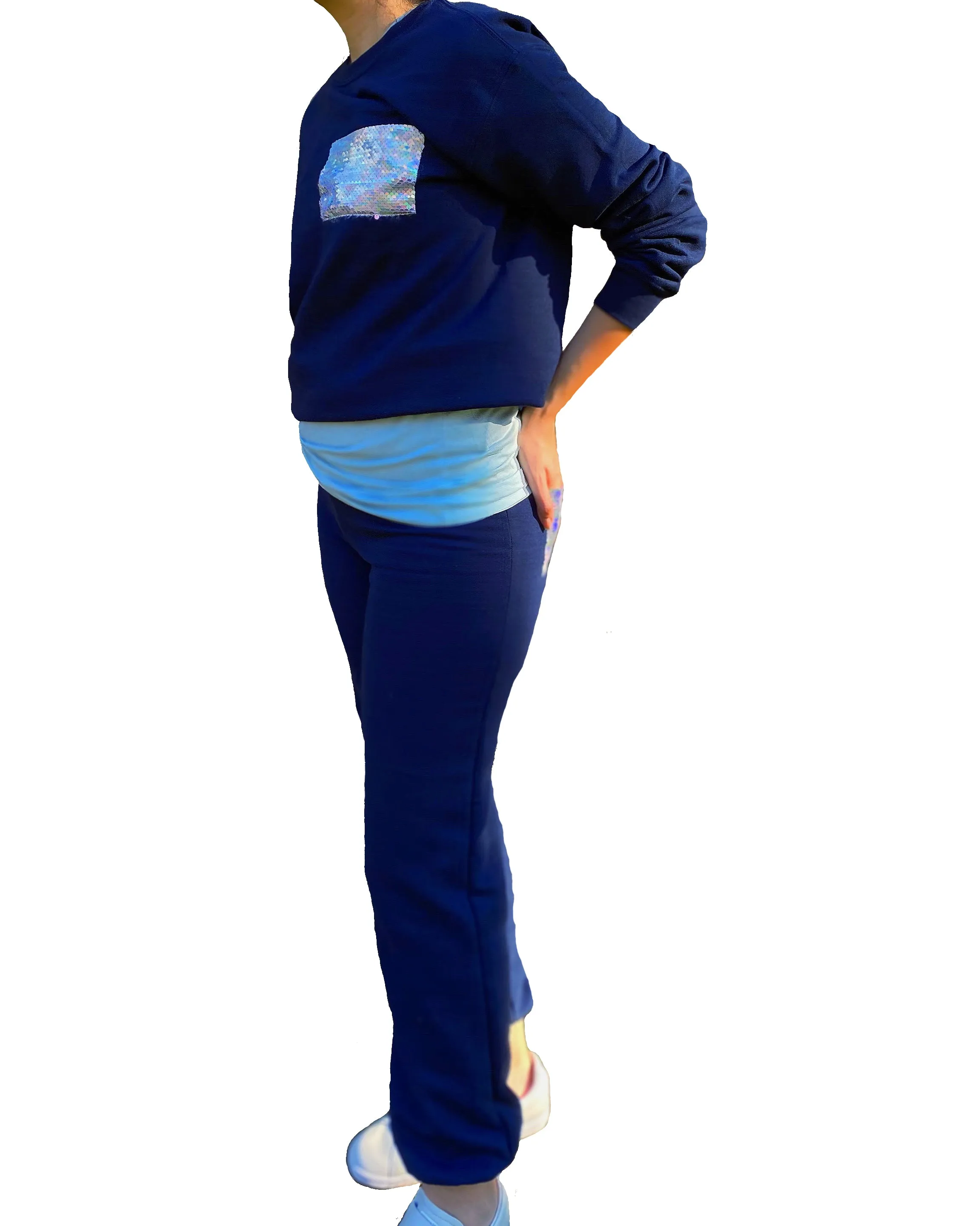Three Piece Sequin Sweatsuit