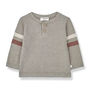 Tom Taupe Henley T-Shirt