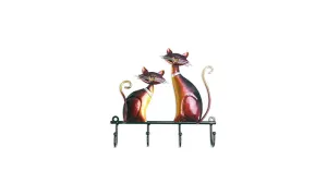 Tooarts Iron Cat Wall Hanger Hook