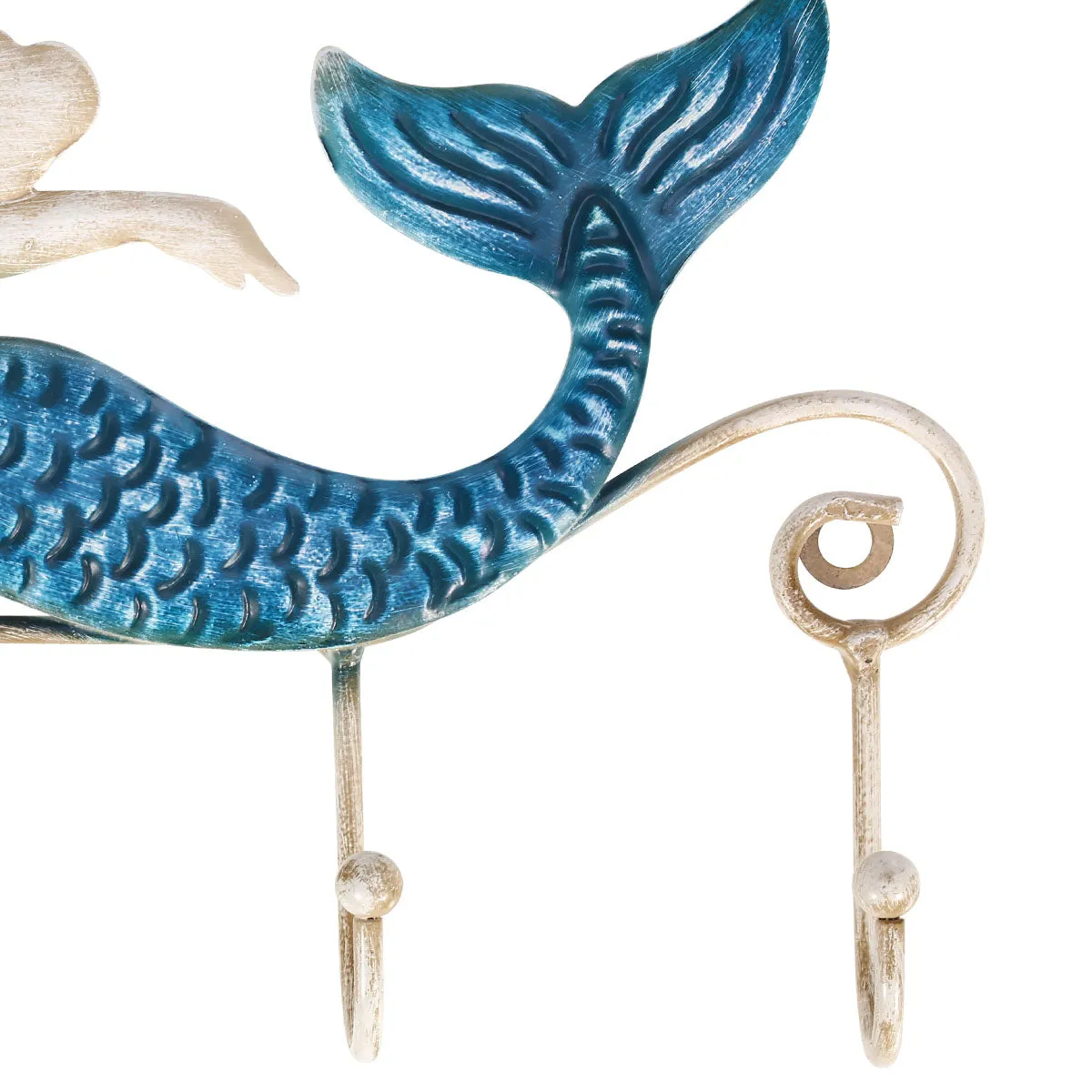 Tooarts Iron Mermaid Wall Hanger