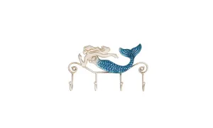 Tooarts Iron Mermaid Wall Hanger
