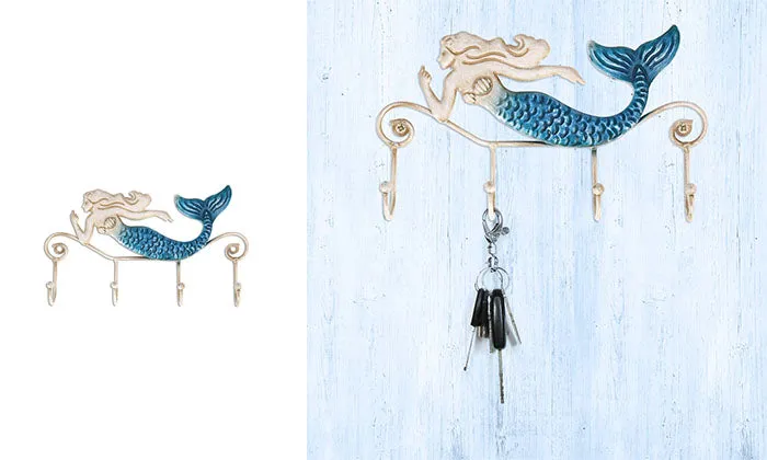 Tooarts Iron Mermaid Wall Hanger