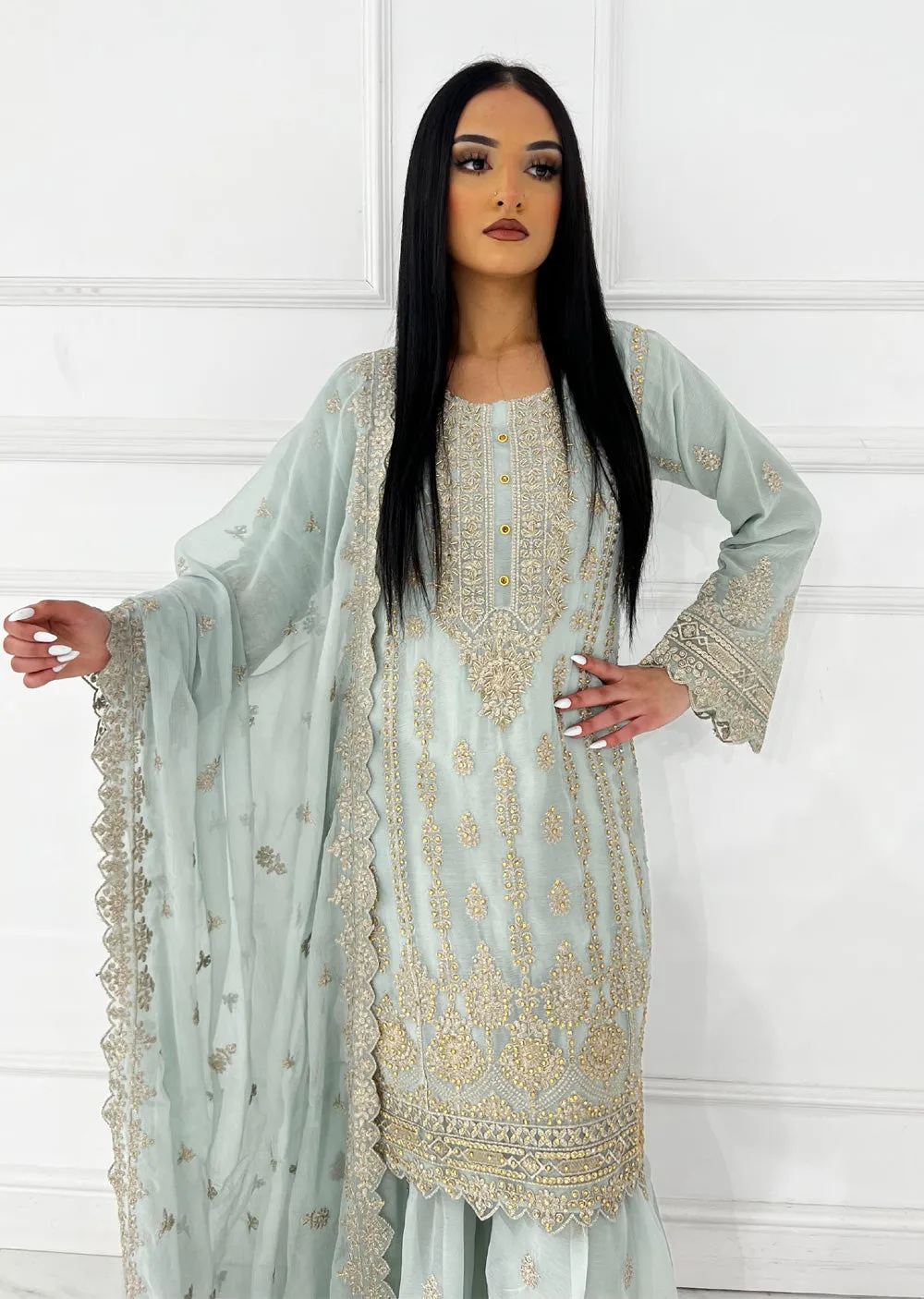 UJK-01 - Mint - Readymade - Florine Chiffon Suit 2025