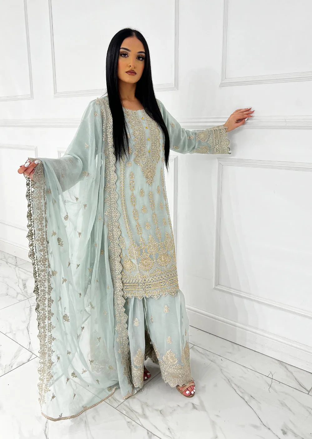 UJK-01 - Mint - Readymade - Florine Chiffon Suit 2025