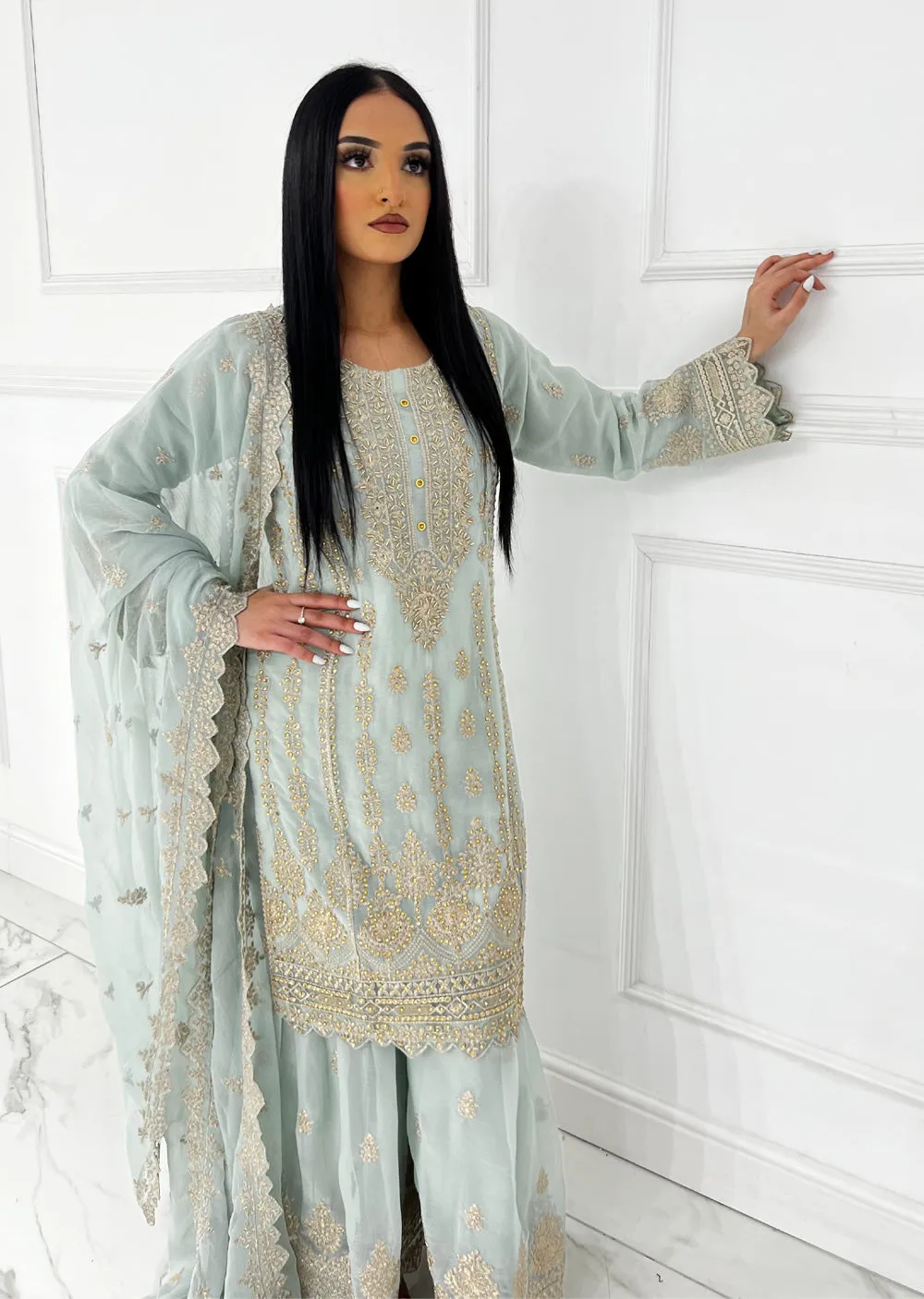 UJK-01 - Mint - Readymade - Florine Chiffon Suit 2025