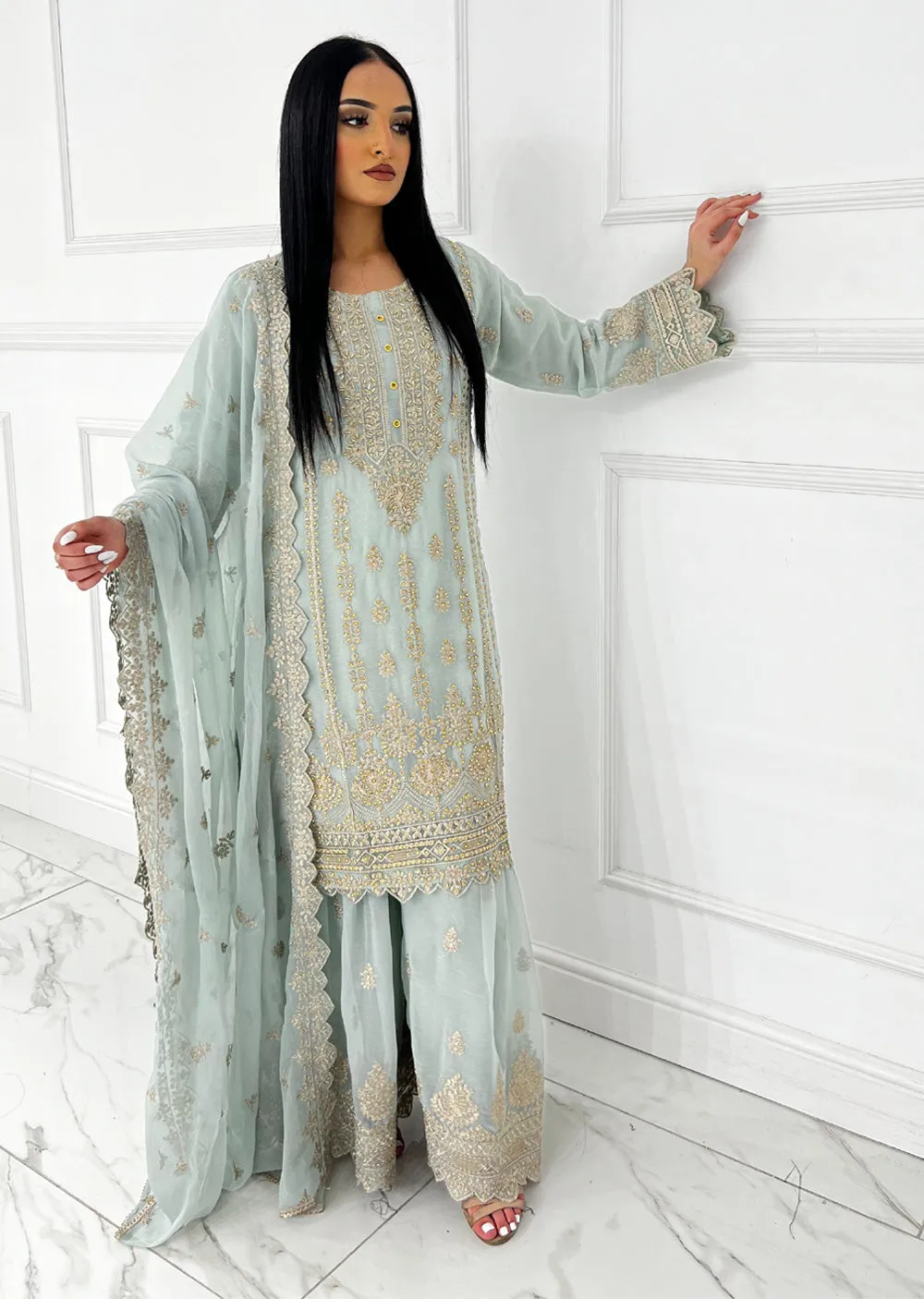 UJK-01 - Mint - Readymade - Florine Chiffon Suit 2025