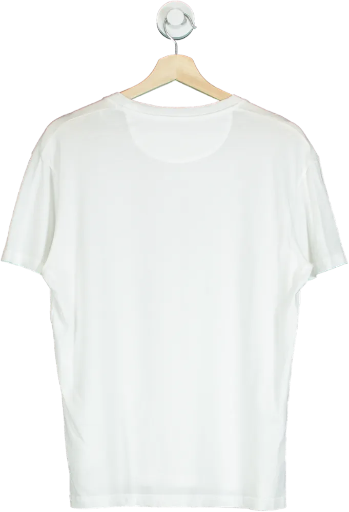 Valentino White VLTN Logo T-Shirt UK S