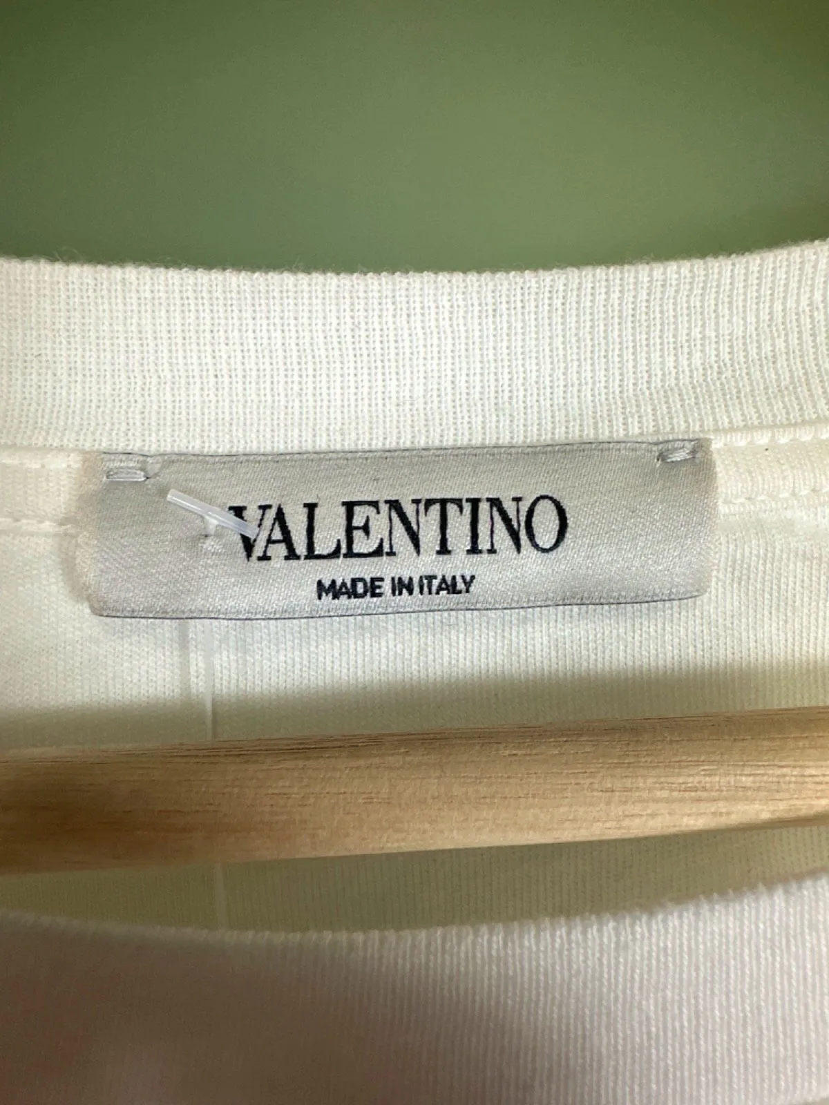 Valentino White VLTN Logo T-Shirt UK S