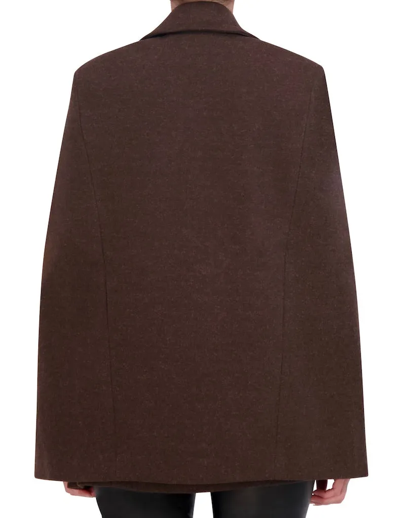 Vegan Cashmere Cape Jacket