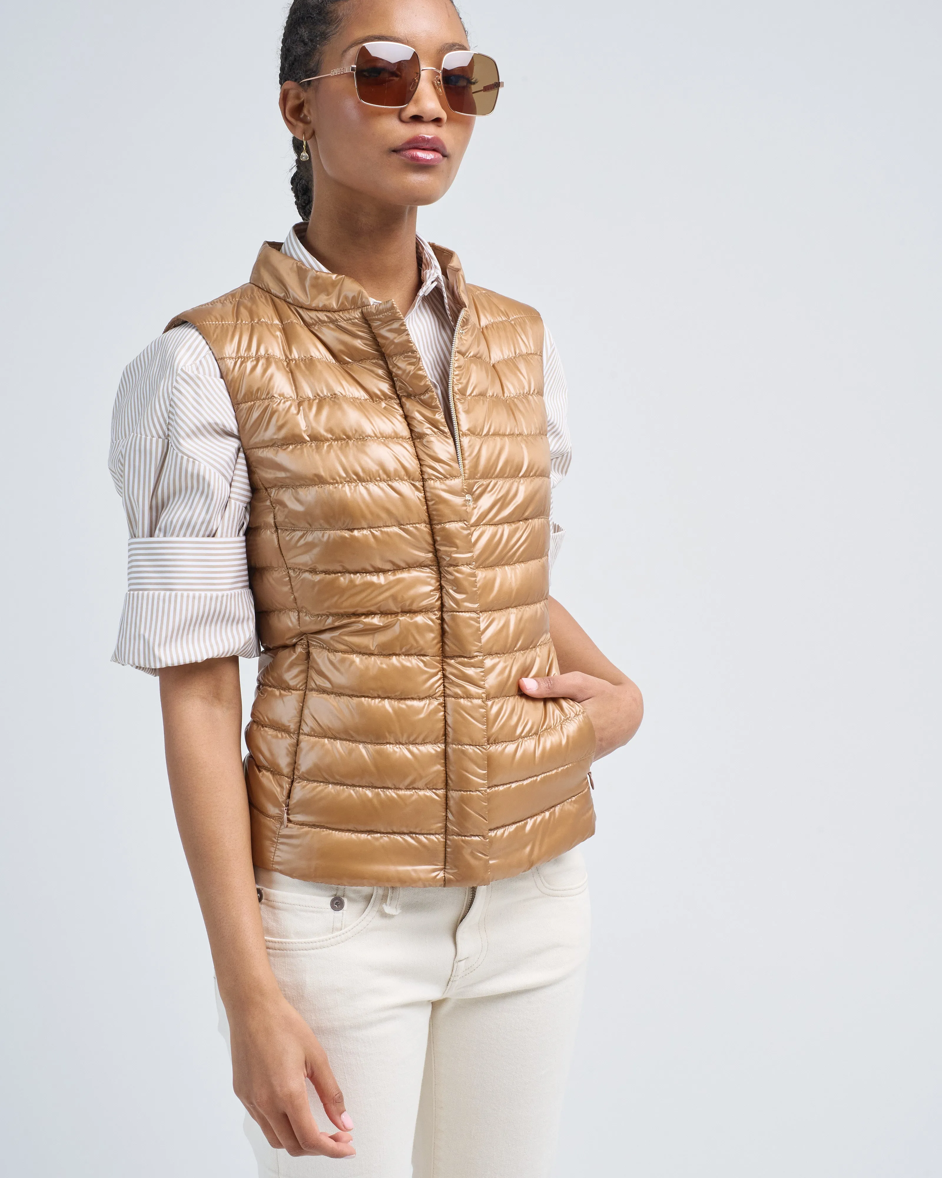 vera classic nylon fitted vest