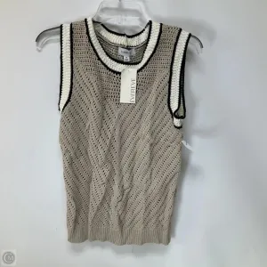Vest Sweater By Evereve In Taupe, Size: M