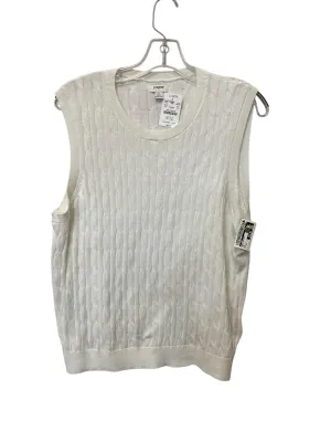 Vest Sweater By J. Crew In White, Size: Xl