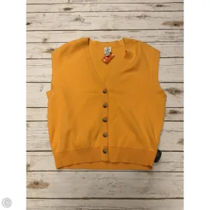 Vest Sweater By Maeve In Gold, Size: Xxs