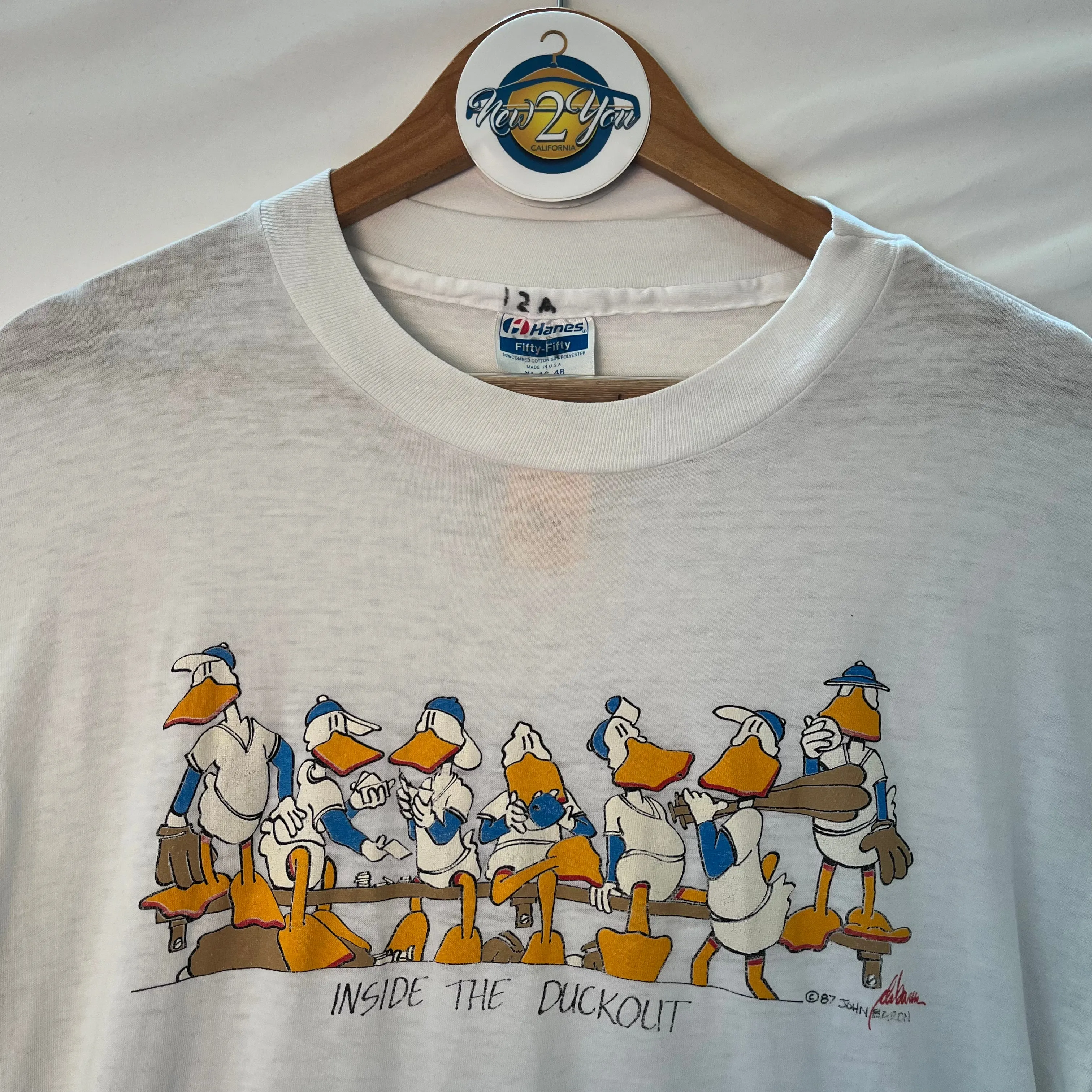 Vintage Hanes Inside The Duckout Graphic Tee