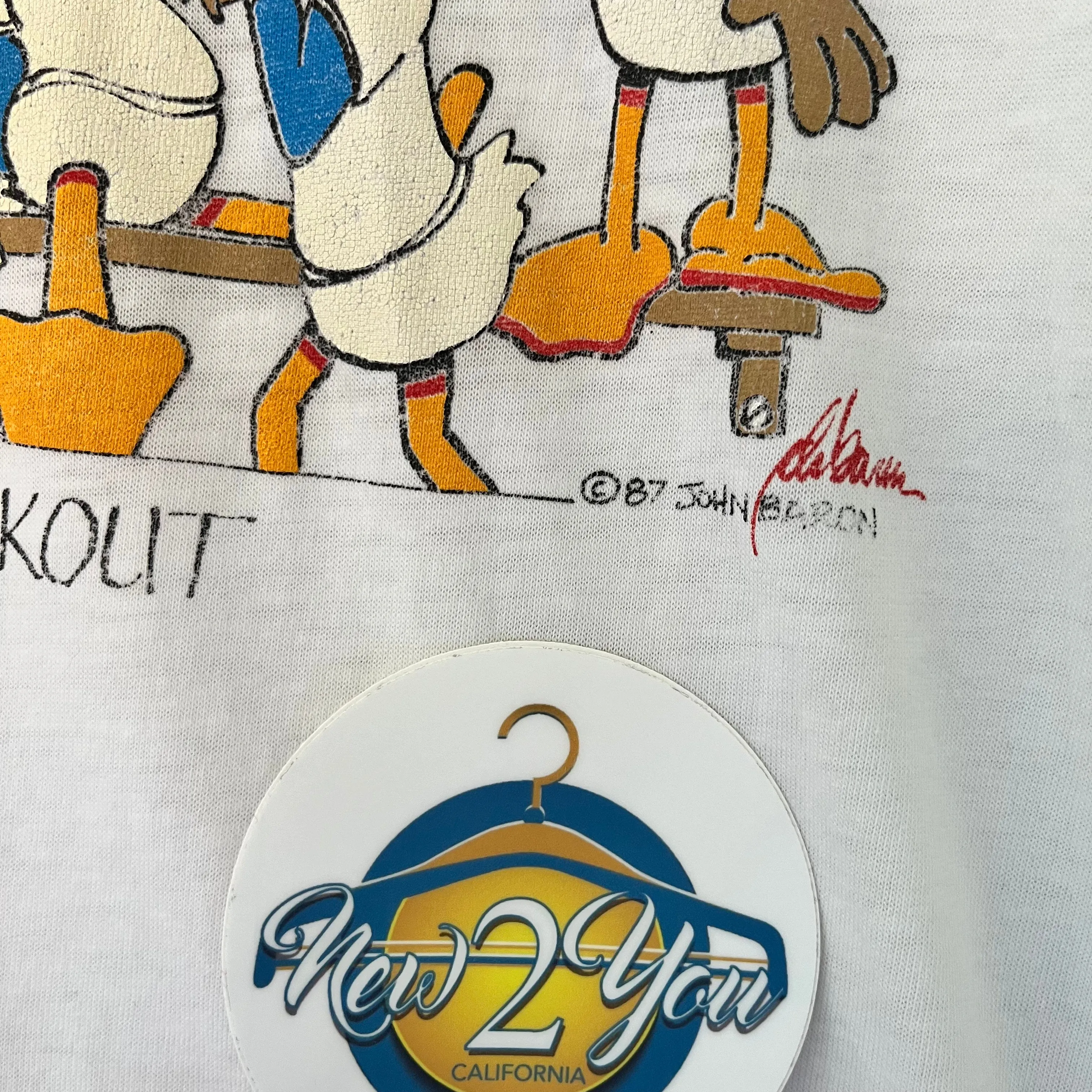 Vintage Hanes Inside The Duckout Graphic Tee