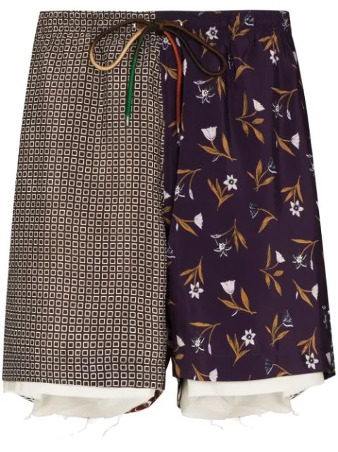 VINTAGE SCARF SHORT PANTS