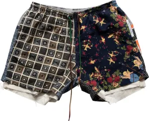 VINTAGE SCARF SHORT PANTS