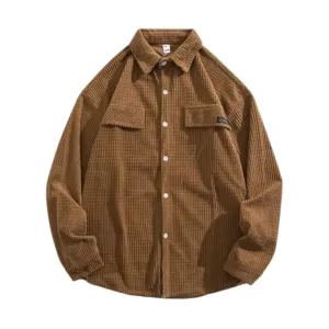 Vintage Solid Corduroy Shirt