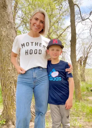 Vintage White Mother Hood Graphic Tee