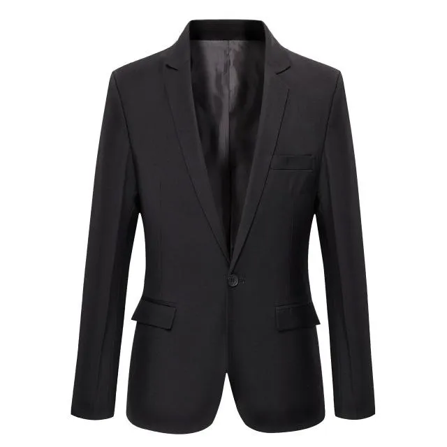 West Louis™ Casual Solid Color Masculine Blazer