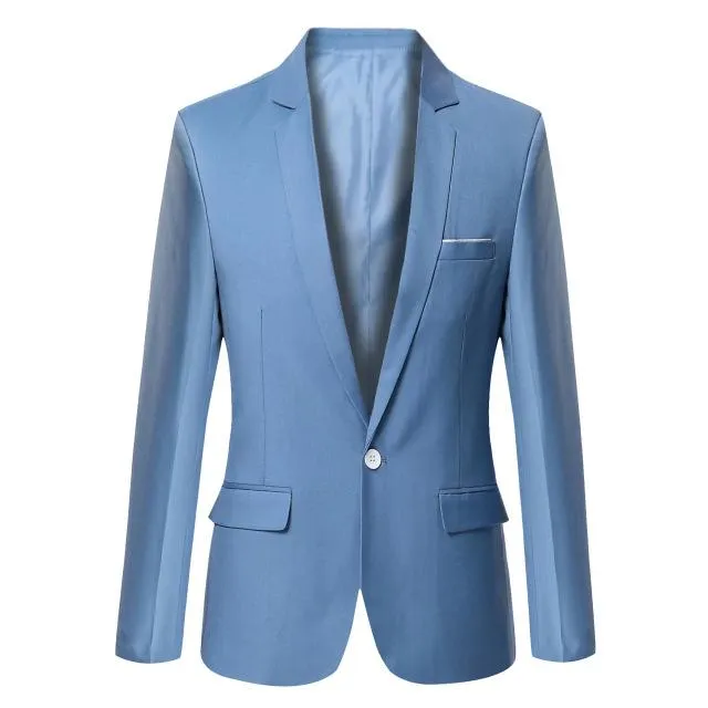West Louis™ Casual Solid Color Masculine Blazer