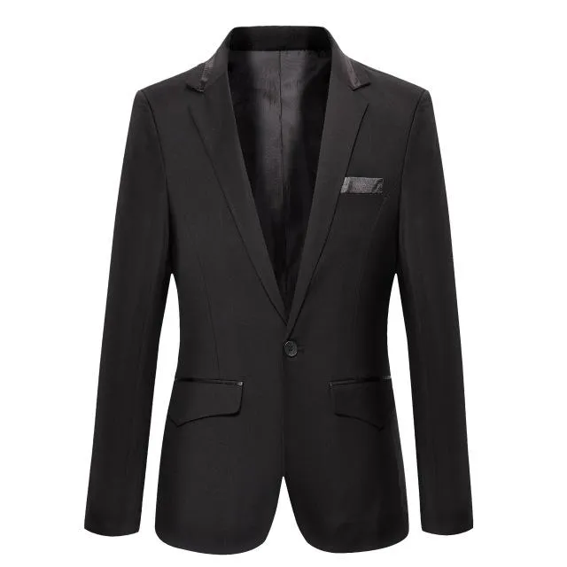 West Louis™ Casual Solid Color Masculine Blazer