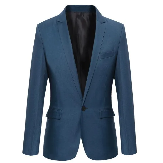 West Louis™ Casual Solid Color Masculine Blazer