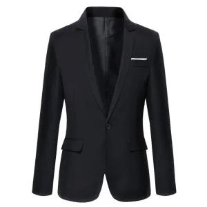 West Louis™ Casual Solid Color Masculine Blazer