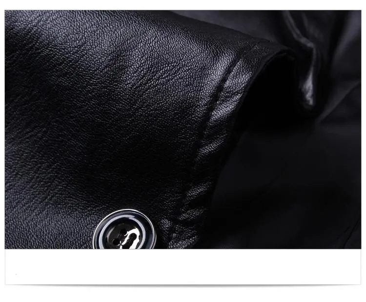 West Louis™ Soft PU Leather Male Blazer