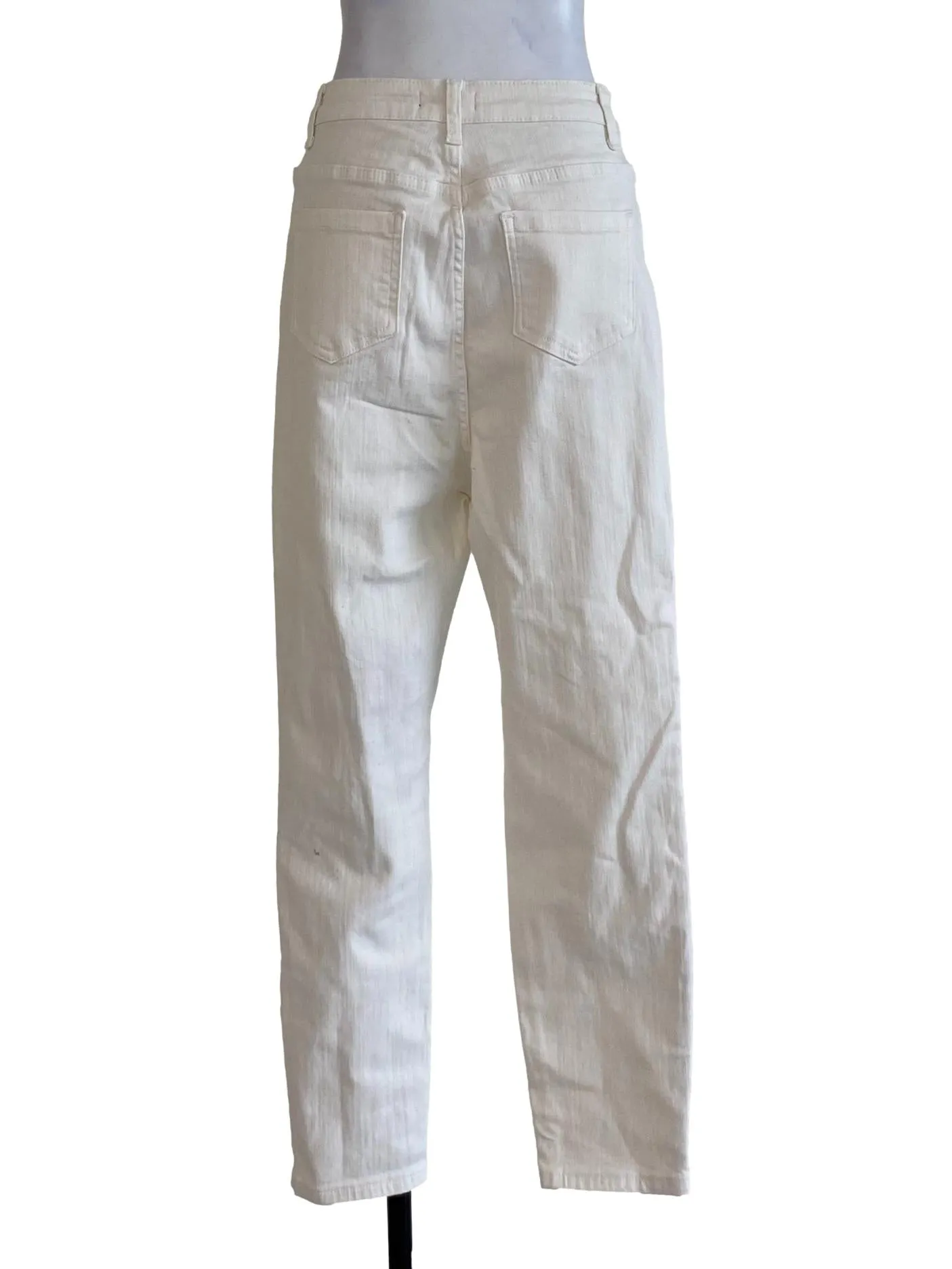 White Plain Skinny Pants