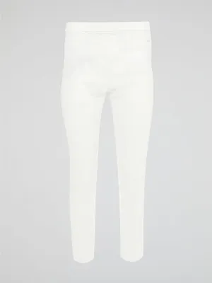 White Skinny Fit Trousers