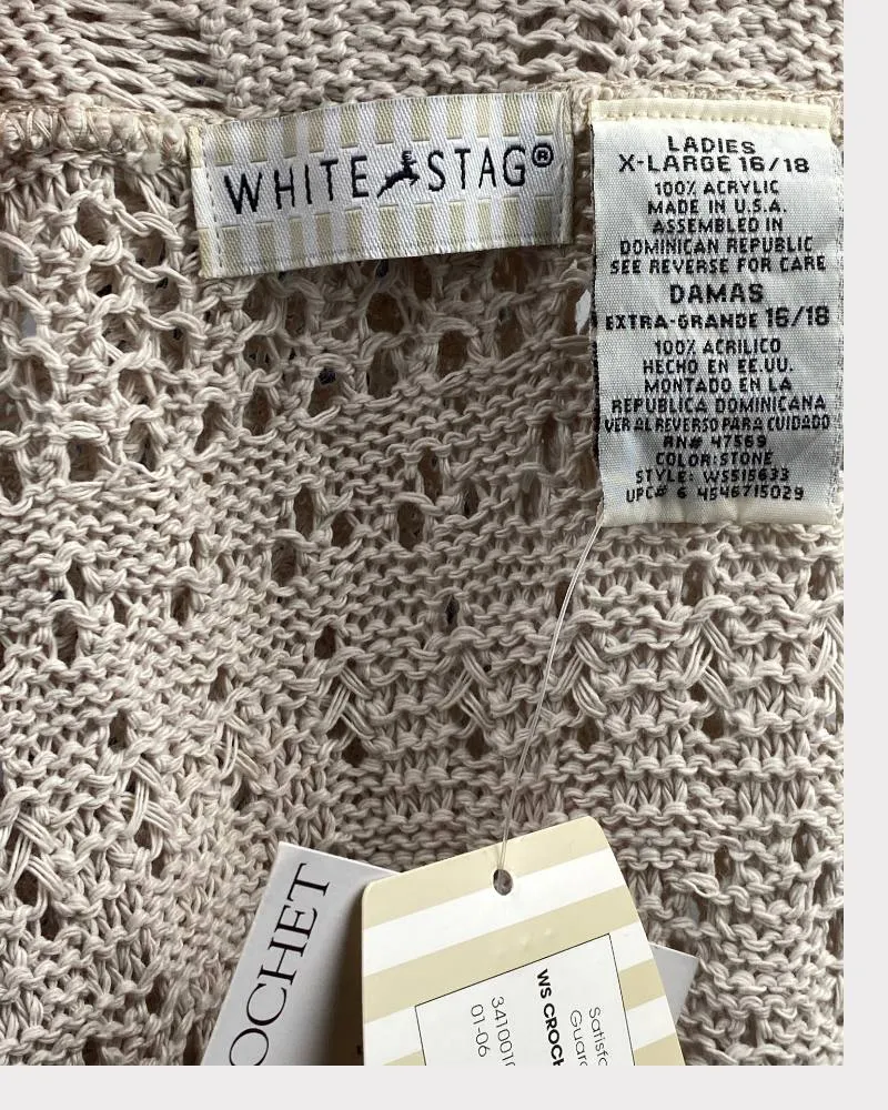White Stag  Open-Front Tie Cardigan Sweater