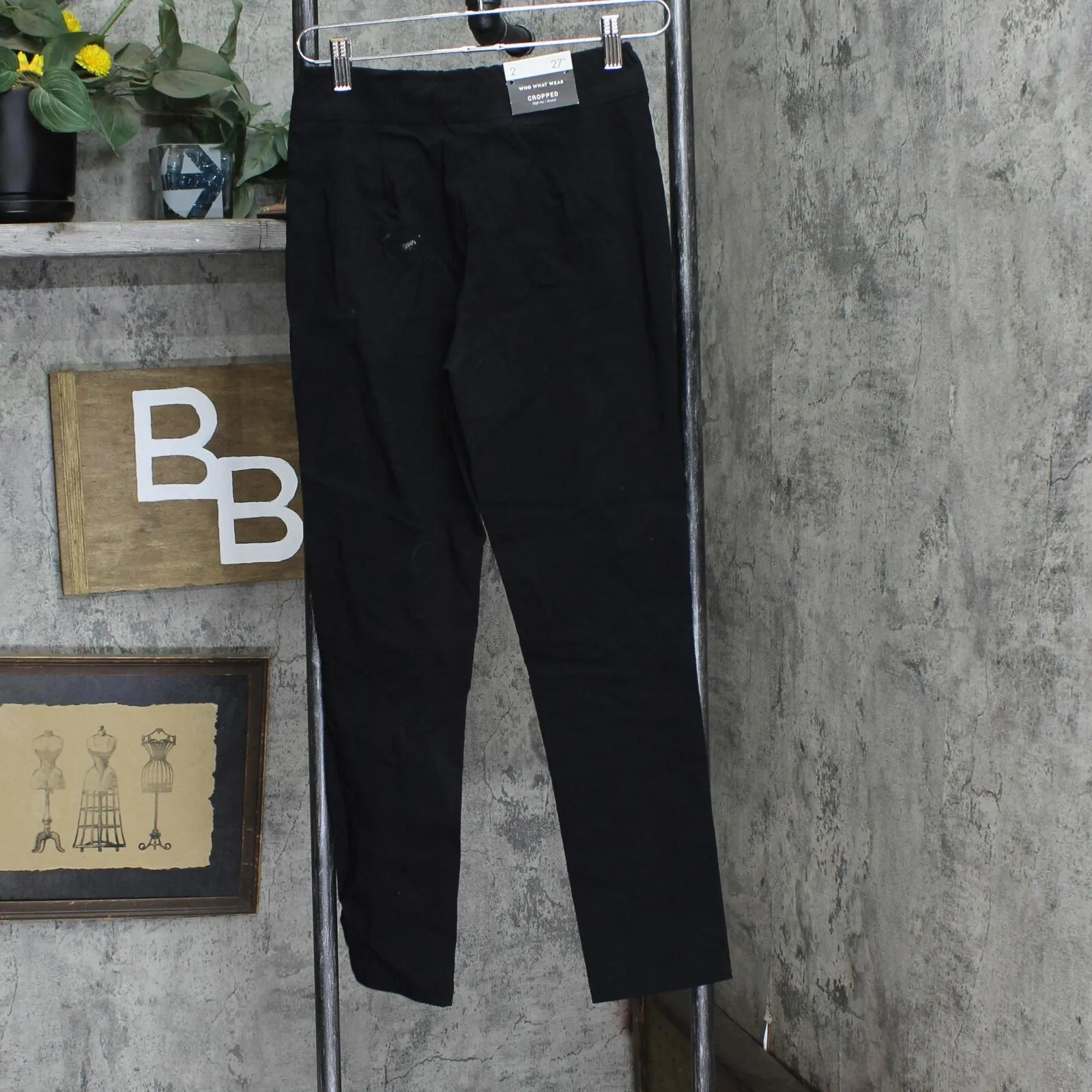 Who What Wear Women's Skinny Crop Pants 166ecd2d9db668 Black 2