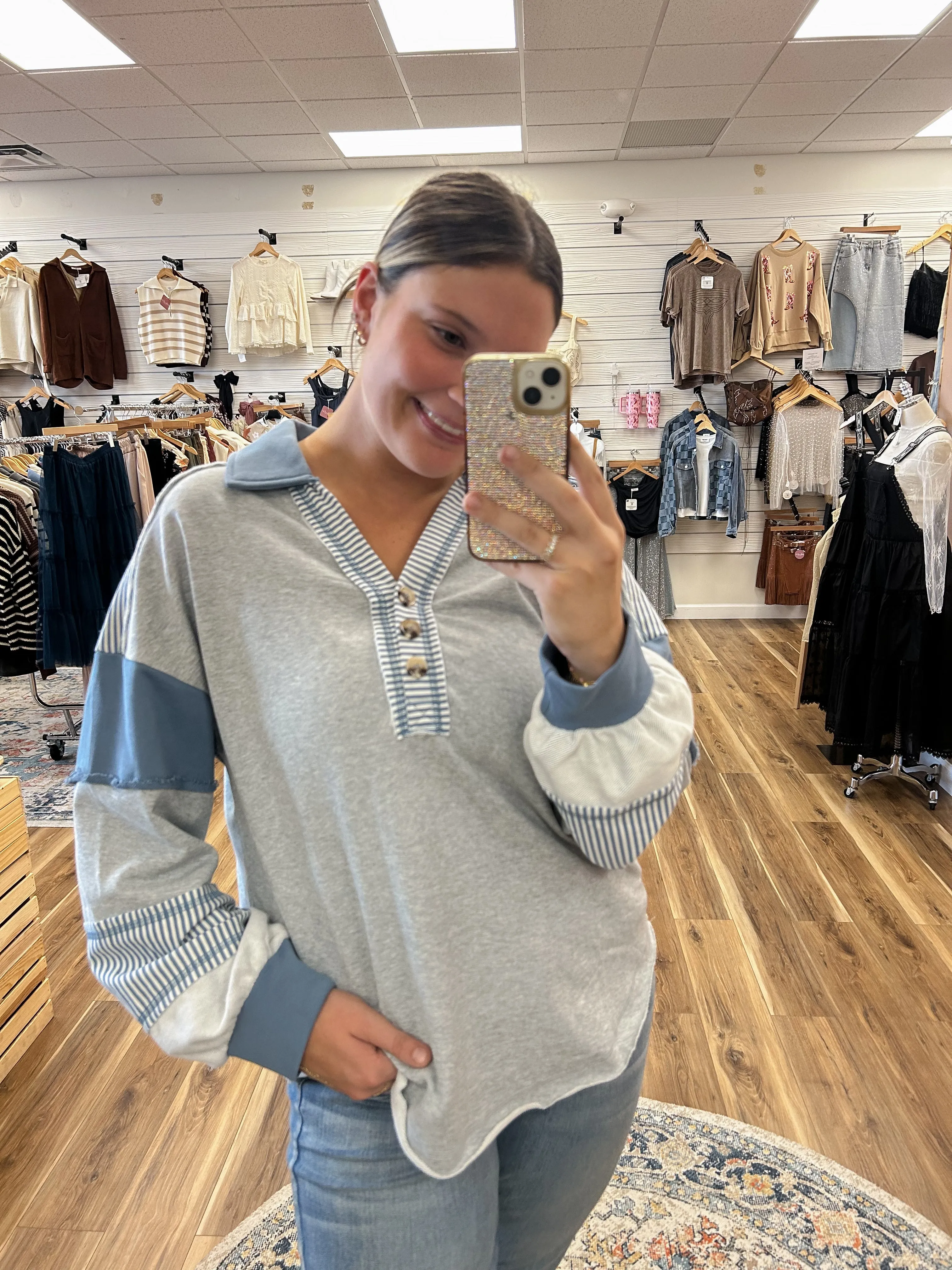 Winnie Heather Grey Pullover