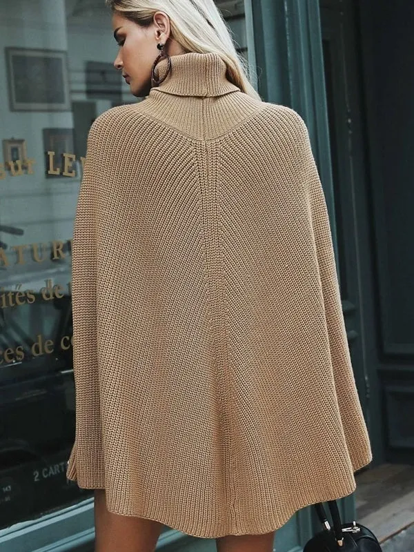 Women Fashion Coats And Capes Batwing Knitted Blouse