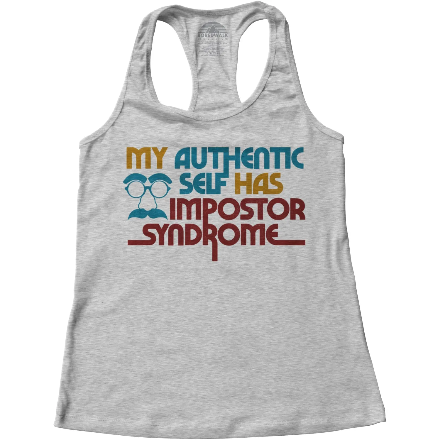 Women's My Authentic Self Has Impostor Syndrome Racerback Tank Top