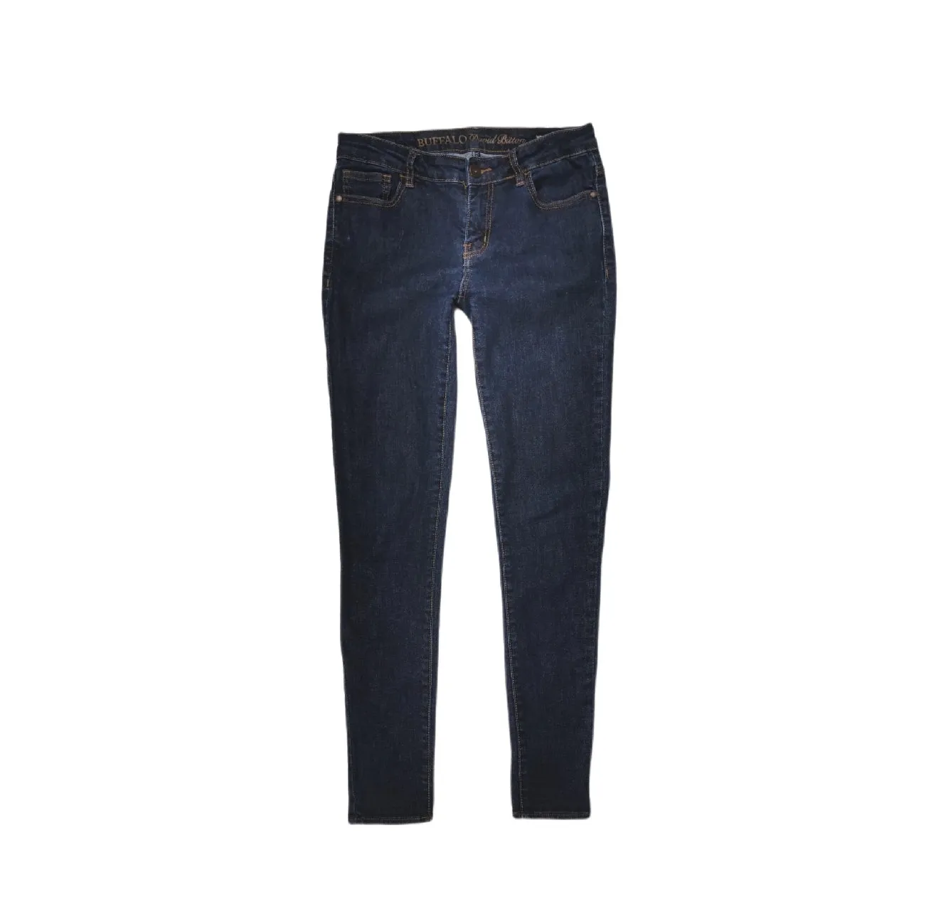 WOMENS SIZE 27 - BUFFALO, 'Faith' Mid-rise, Dark Wash, Skinny Jeans EUC B6