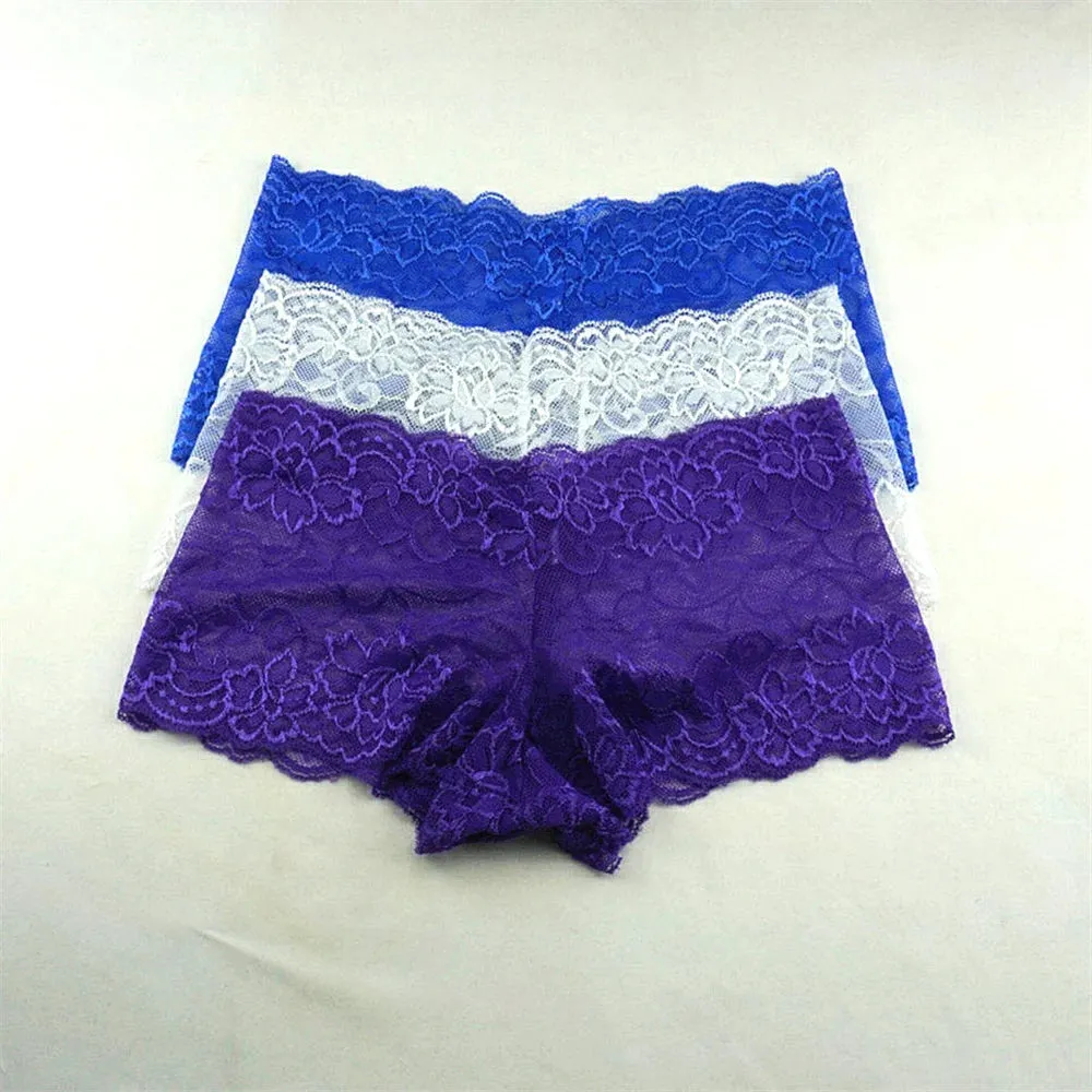 Women's Transparent Low-Rise Boxers Underwear