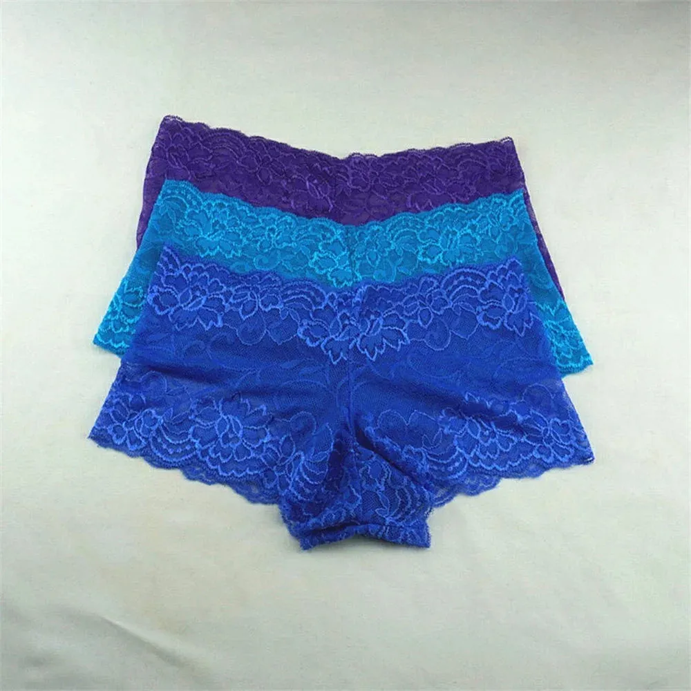 Women's Transparent Low-Rise Boxers Underwear