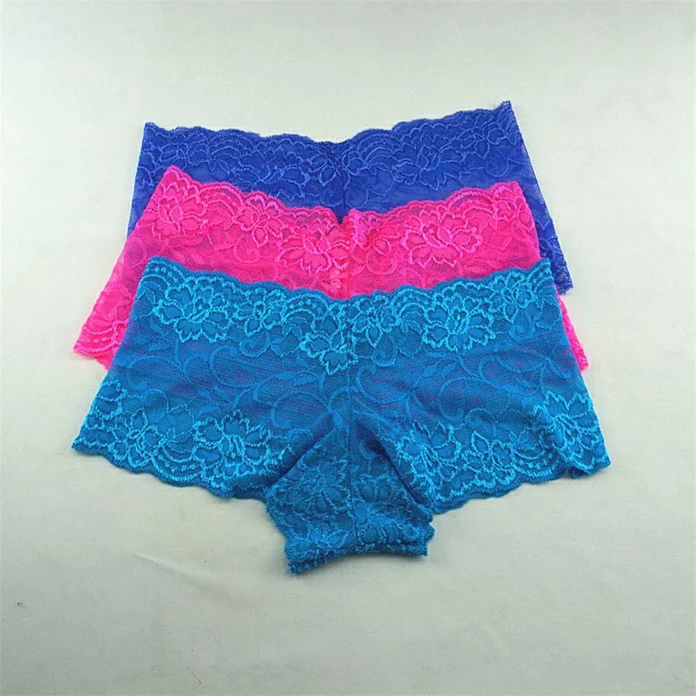 Women's Transparent Low-Rise Boxers Underwear